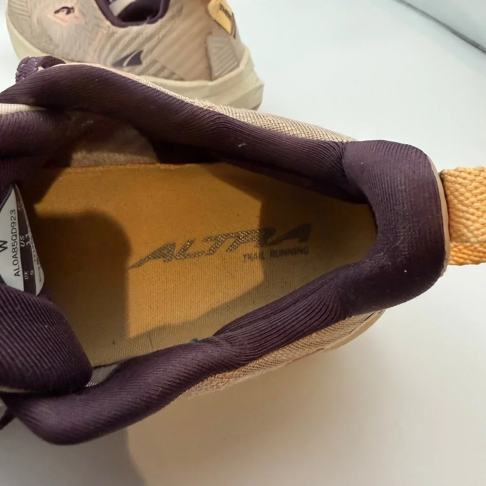 Altra Experience Wild Womens 11 Trail Running Shoes Tan Purple ALOA85QD923